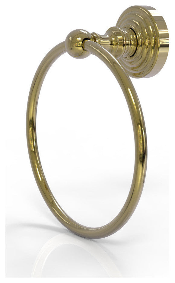 Waverly Place Towel Ring, Unlacquered Brass