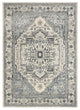 Nourison Quarry 3'9" x 5'9" Ivory Navy Vintage Indoor Rug