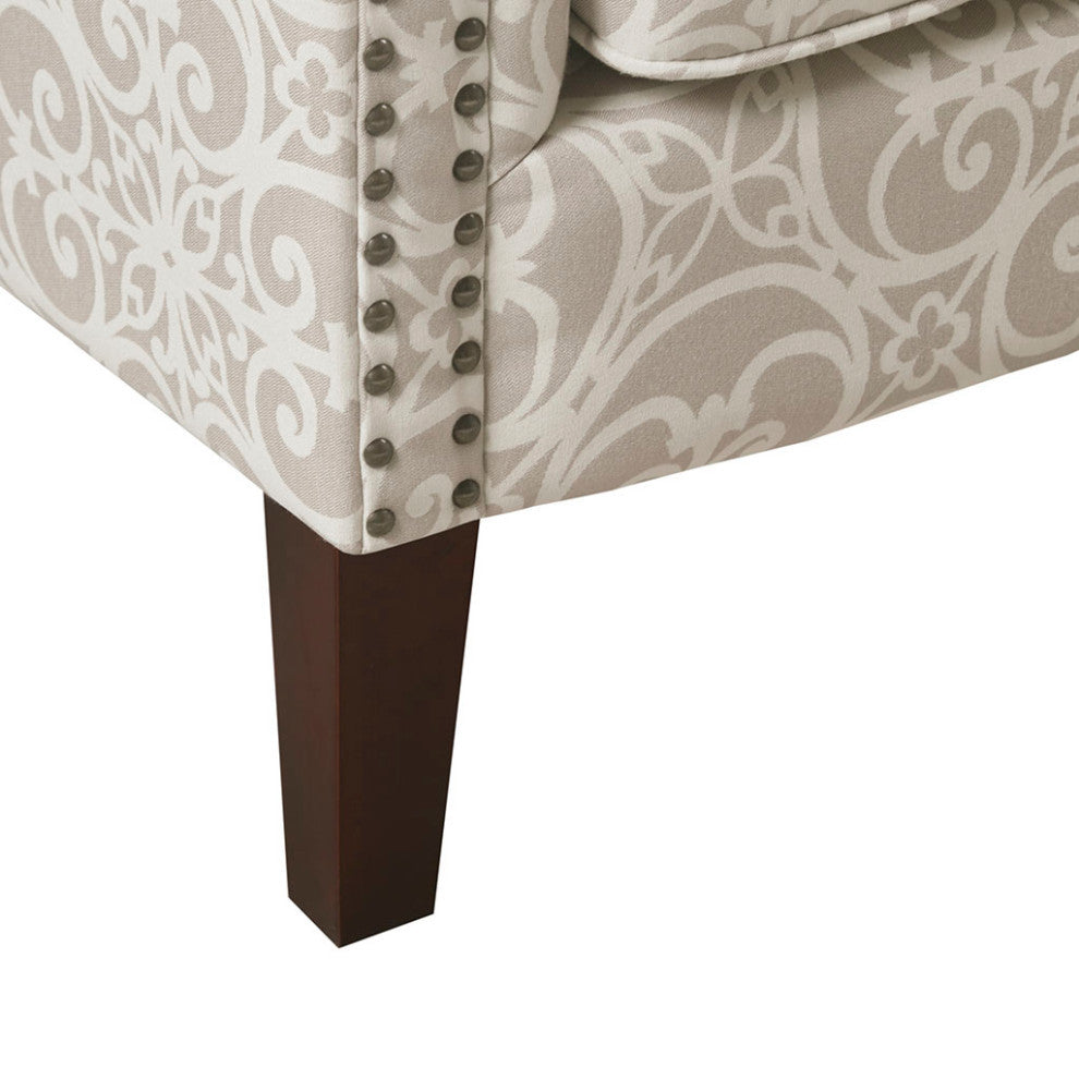Madison Park Brooke Accent Chair, Natural, Accent Chair