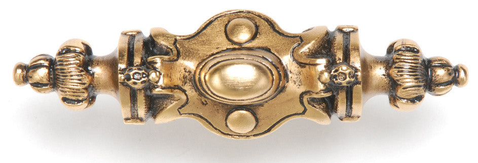 Pembridge Pull Antique Pewter, 24k Satin Gold