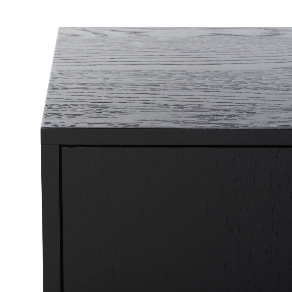 Safavieh Couture Mallory 4 Door Media Stand, Black