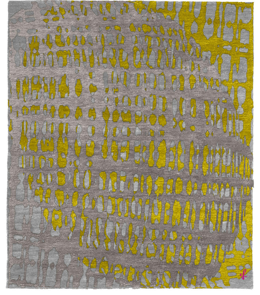 Mammoth C Hand Knotted Tibetan Rug, 6'x9'
