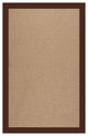 Zoe-Raffia Machine Tufted Rectangle Rug, Brown, 4'x6'
