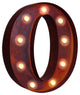 Vintage Retro Lights and Signs Letter "O"