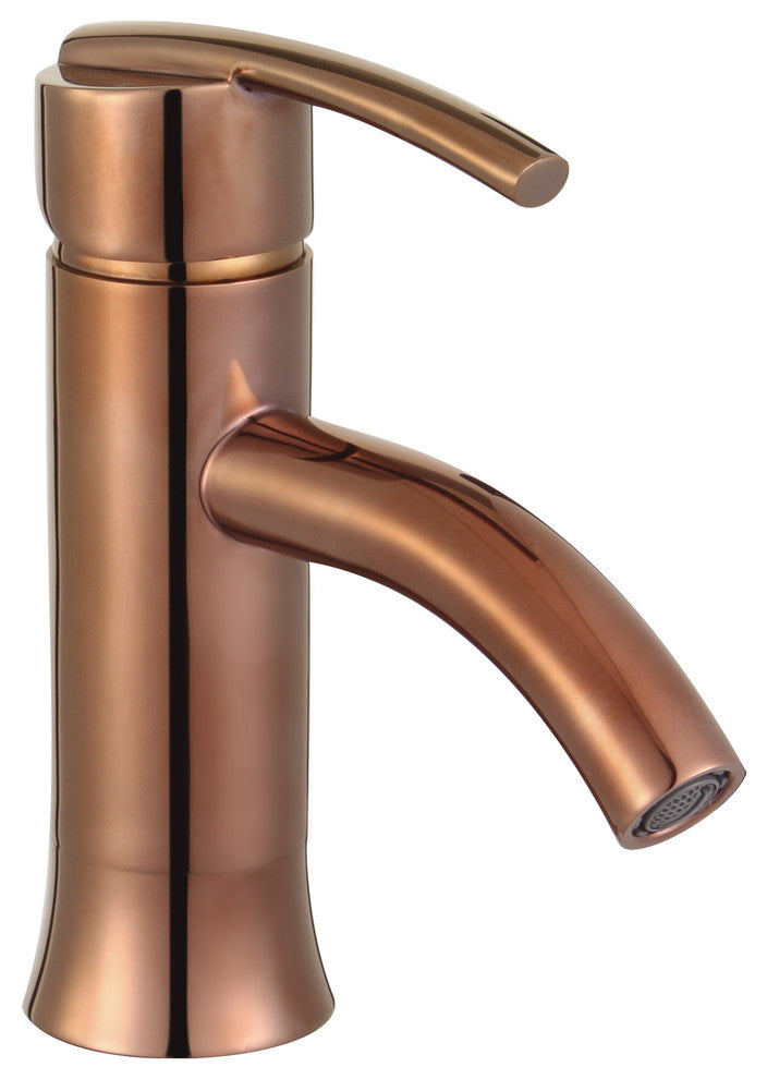 Waverly 7" Single Hole Bathroom Sink Faucet, Rose Gold