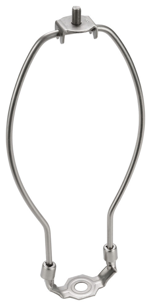 Aspen Creative 20003-22 9" Lamp Harp With Saddle, Satin Nickel, 2-Pack