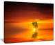 "Wonderful Tree With Birds At Sunset" Extra Large Wall Art, 20"x12"