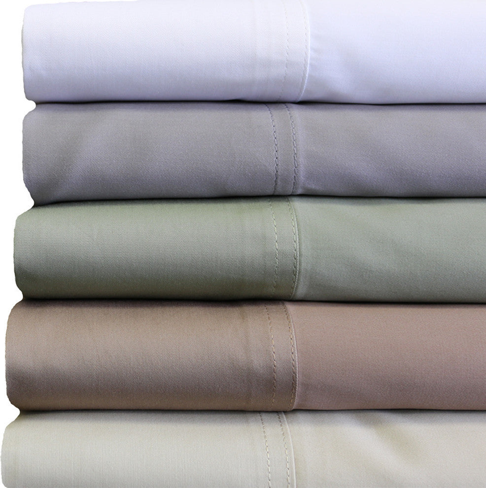 2PC Abripedic Tencel Lyocell Pillowcases Set, Ivory, King