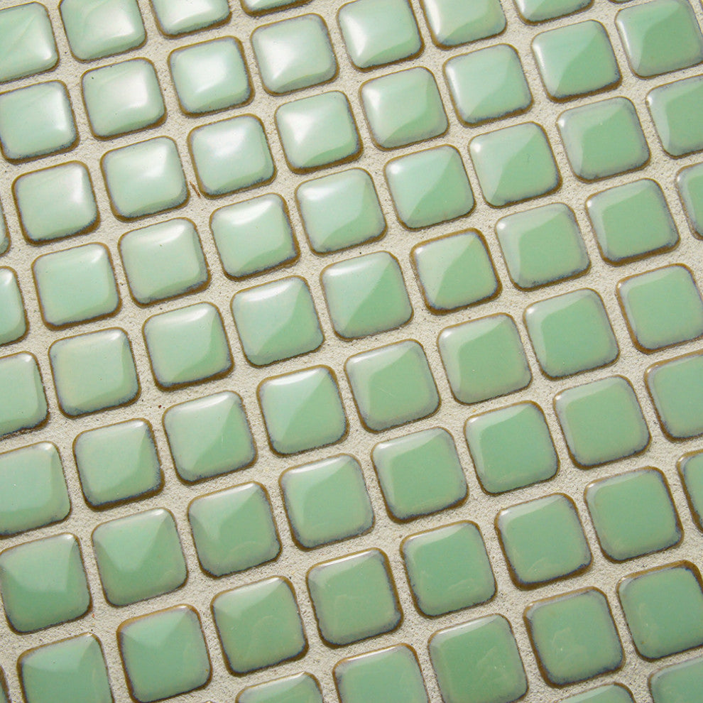 Hudson Diamond Light Green Porcelain Floor and Wall Tile