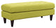 Modern Wheatgrass Empress Upholstered Fabric Bench