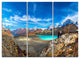"Alps Mountains in Swiss Panorama" Metal Wall Art, 3 Panels, 36"x28"