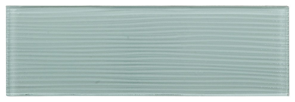 4"x12" Crystal Glass Tile, Set of 12 (4 sq ft), Sweet Pea River