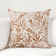 Mulberry 14"x26" Belgian Linen Blend Throw Pillow, Chestnut Brown, 22x22