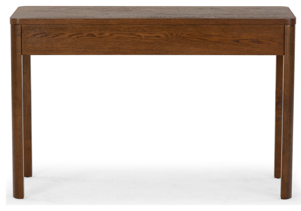 Safavieh Couture Gabrietta 2 Drawer Wood Desk, Medium Oak/Black