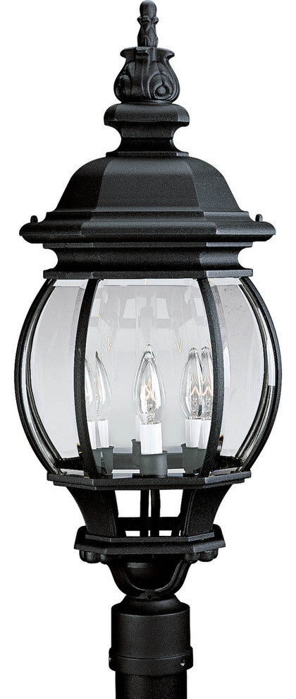 Four-Light Post Lantern, Black