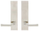 Aurora Lever, Tubular Privacy, Satin Stainless Steel, 2-3/8" Backset
