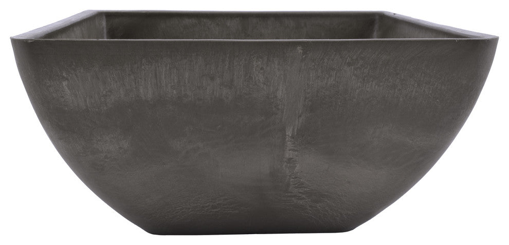 Simplicity Square Pot, Dark Charcoal, Small