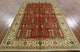 Peshawar Oriental 6'x9' Chobi Hand Knotted Oushak Style Wool Rug W197