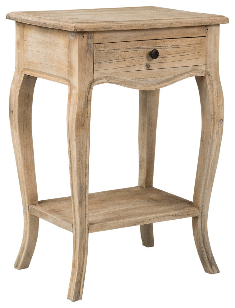 East at Main Bishop Brown Rectangular Rubberwood Accent Table