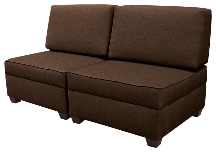 Duobed Storage Sofa Bed, 36"x72", Espresso