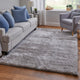 Weave & Wander Armada Plush Shag Rug, Platinum, 7'6"x9'6"