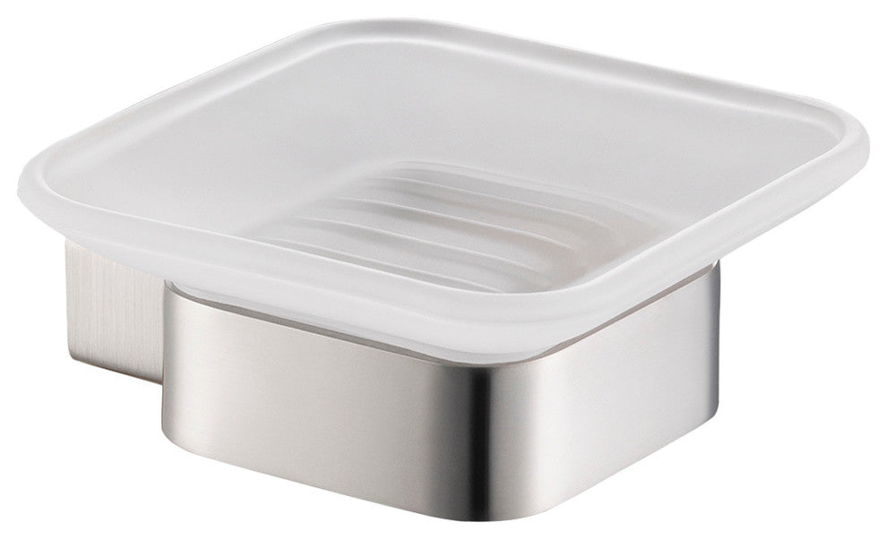 Blossom Soap Dish, Brushed Nickel