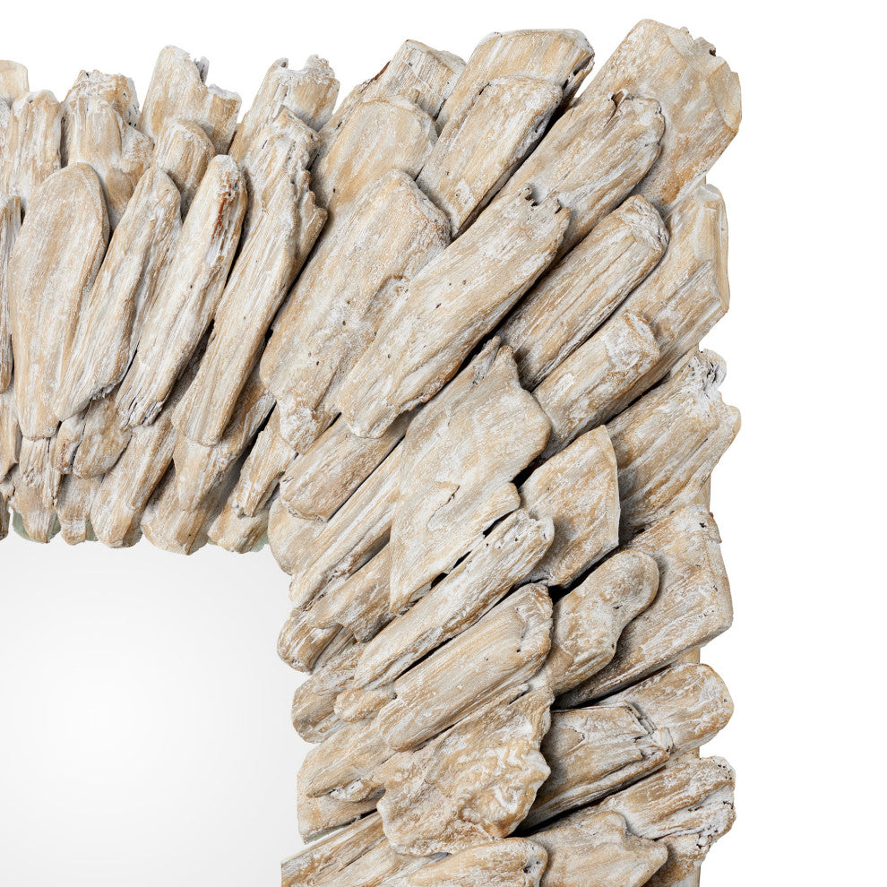 Beachhead Whitewash Rectangular Mirror