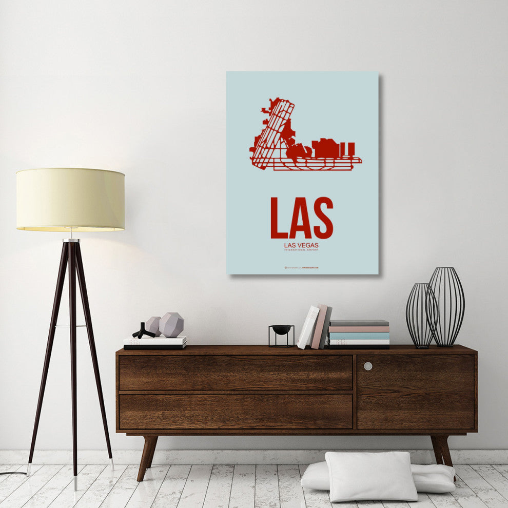 "LAS  Las Vegas Poster 3" Fine Art Print