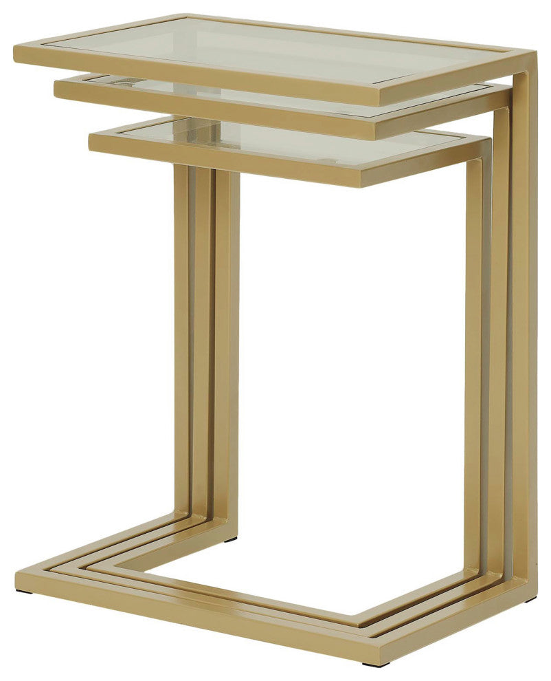 Easton Nesting Table Set, Gold