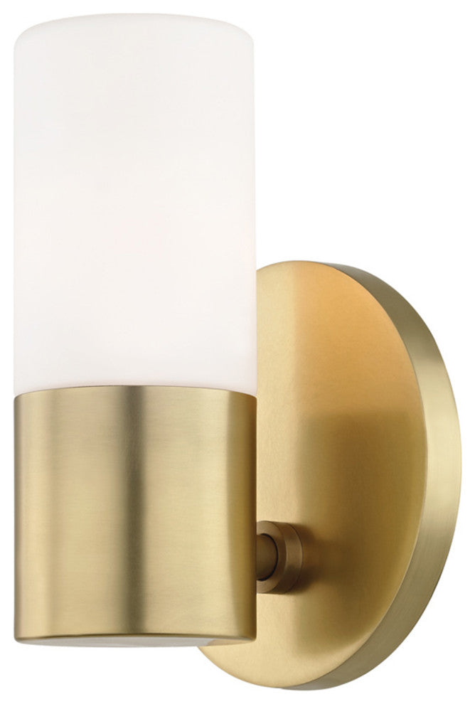 Lola Wall Sconce, Aged Brass Finish