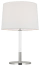 Monroe Medium Table Lamp, Polished Nickel