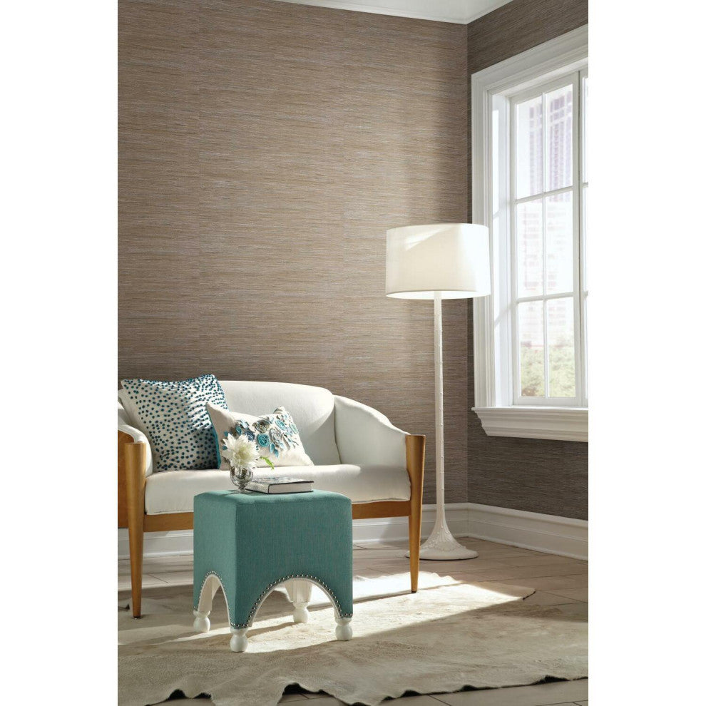 Lustrous Grasscloth Wallpaper