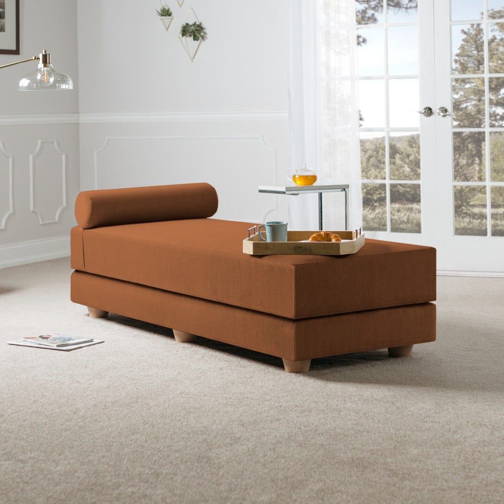 Alon Daybed Queen Size Convertible Sleeper, Butternut