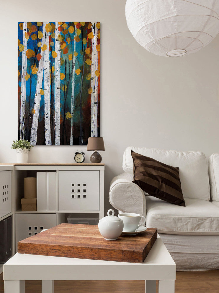 Marmont Hill, "Autumn Trees" by Christine Lindstrom on Wrapped Canvas, 40x60