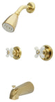 Kingston Brass Tub and Shower Faucet, Polished Brass