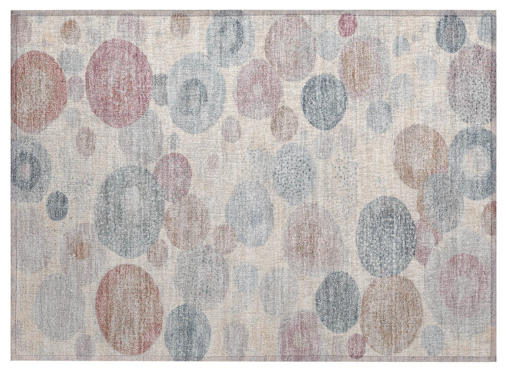 Machine Washable Indoor/Outdoor Chantille ACN1896 Peach 1'8" x 2'6" Rug