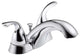 Delta Classic Two Handle Centerset Bathroom Faucet, Chrome, 2523LF-MPU