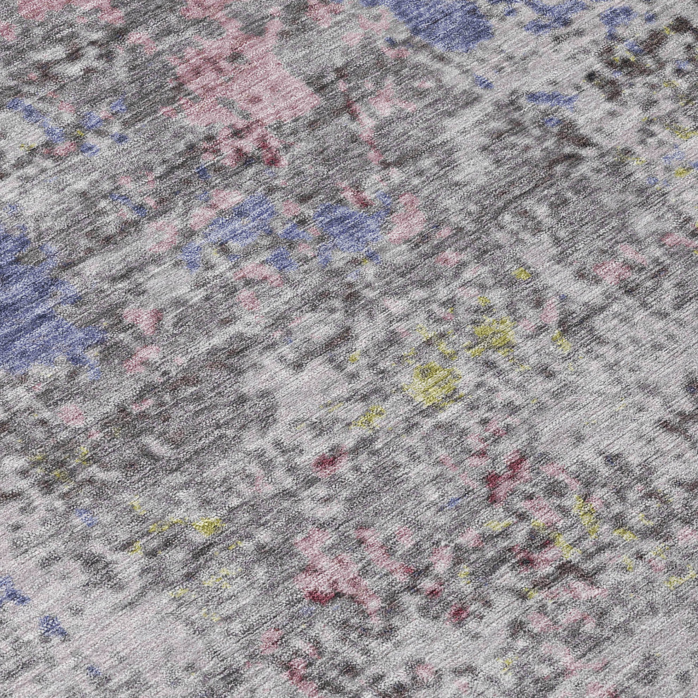 Machine Washable Indoor/Outdoor Chantille ACN1911 Blue 10' x 14' Rug