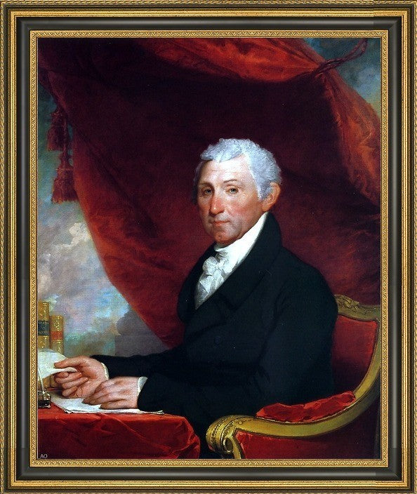 Gilbert Stuart James MonroeFramed Premium Canvas Print, 16"x20"