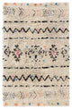 Surya Riad RID-3003 Bohemian Area Rug, Cream, 6' x 9' Rectangle