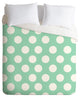 Deny Designs Allyson Johnson Mintiest Polka Dots Duvet Cover - Lightweight