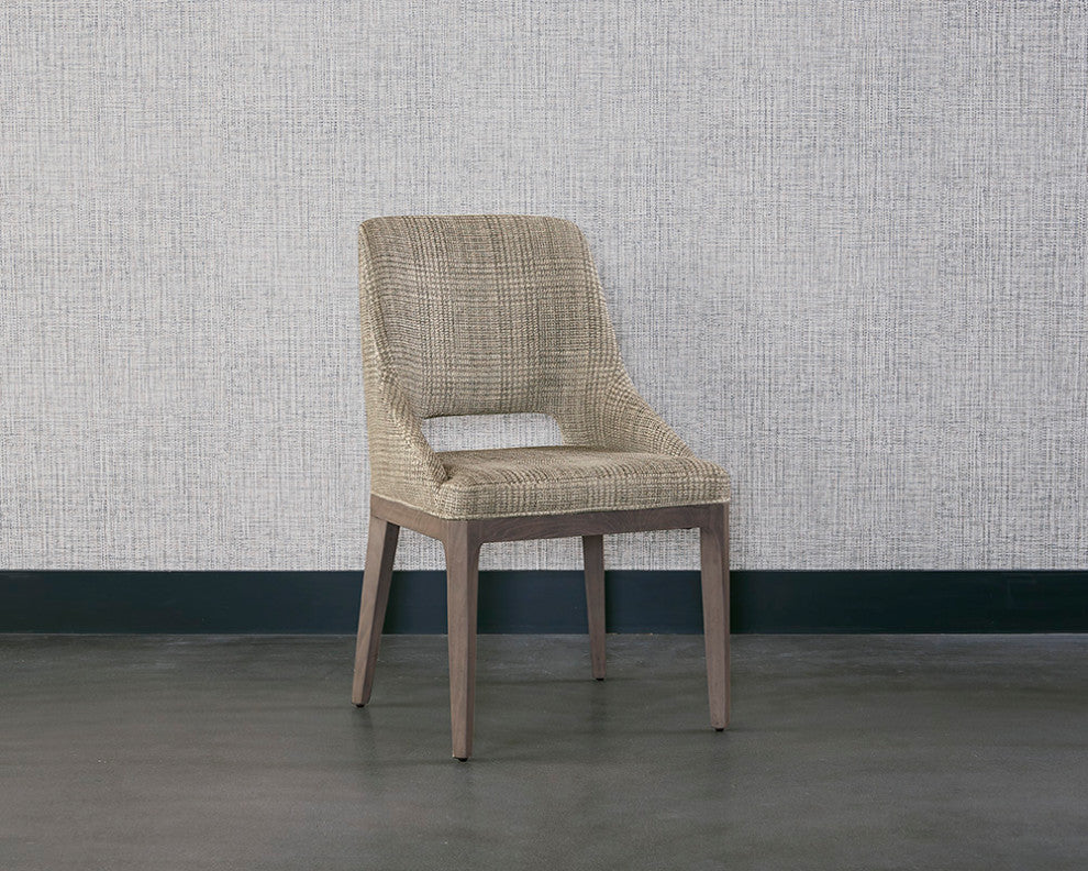 Estrada Dining Chair Light Grey Oak Naya Check Light Grey, Grey