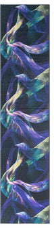 Nourison Nourison Washables 2'2" x 10' Blue Multicolor Modern Indoor Rug