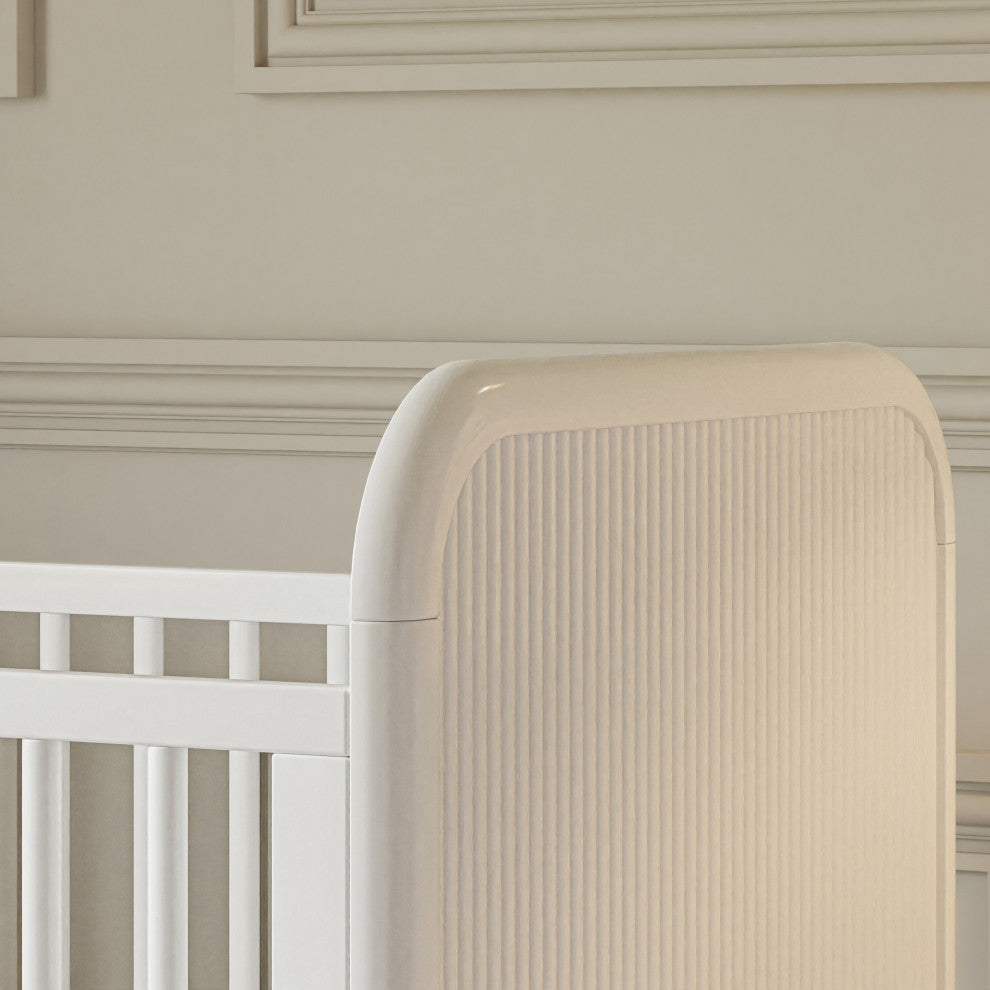 Brimsley Tambour 3-in-1 Convertible Crib, Warm White