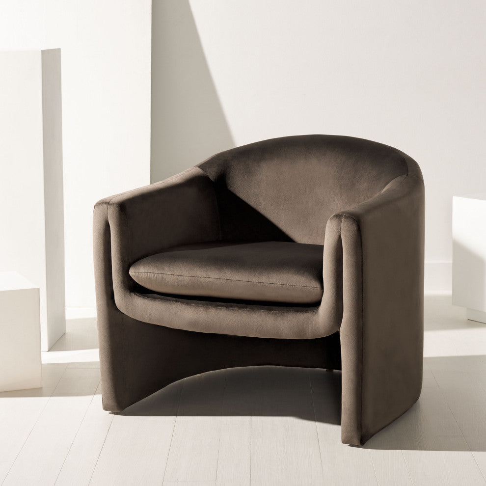 Safavieh Laylette Upholstered Accent Chair, Dark Brown