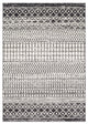 Elaziz Bohemian Global Gray, Black Area Rug, 7'10"x10'3"