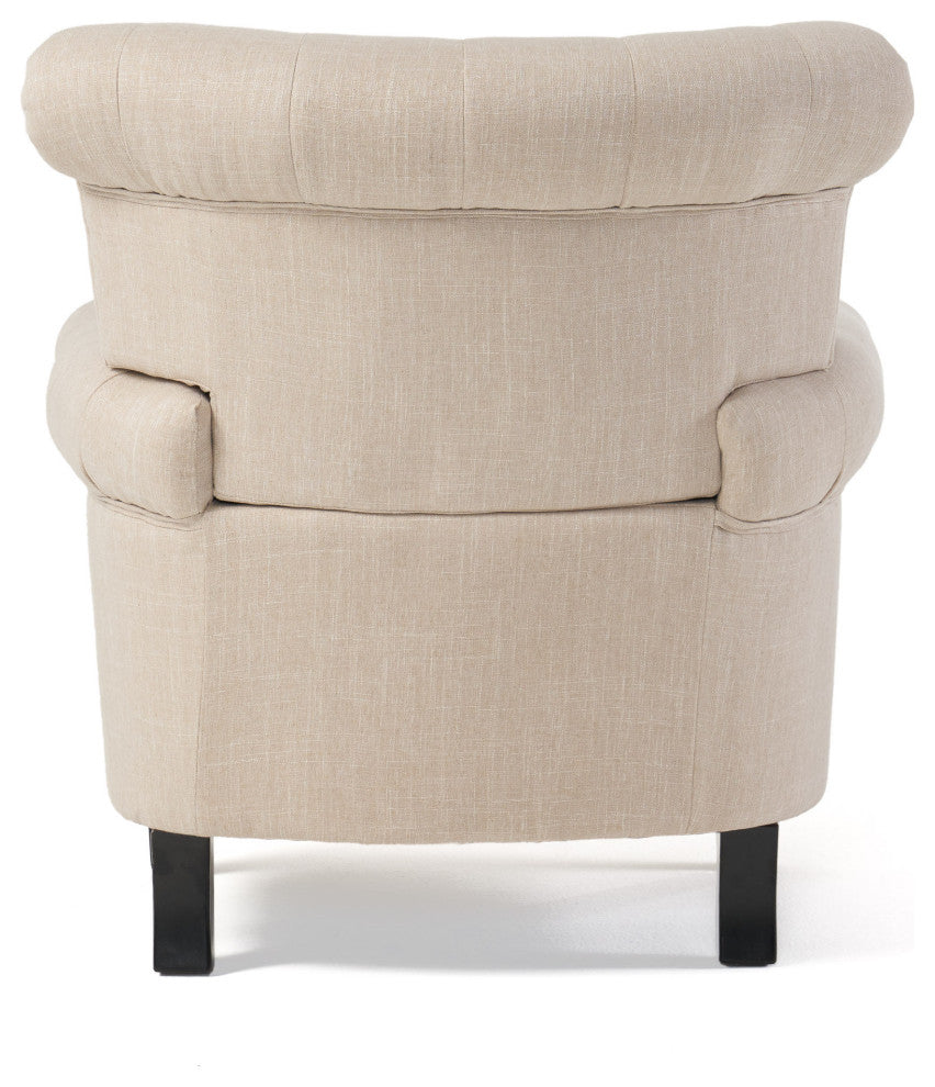GDF Studio Solvang Indoor Tufed Fabric Club Chair