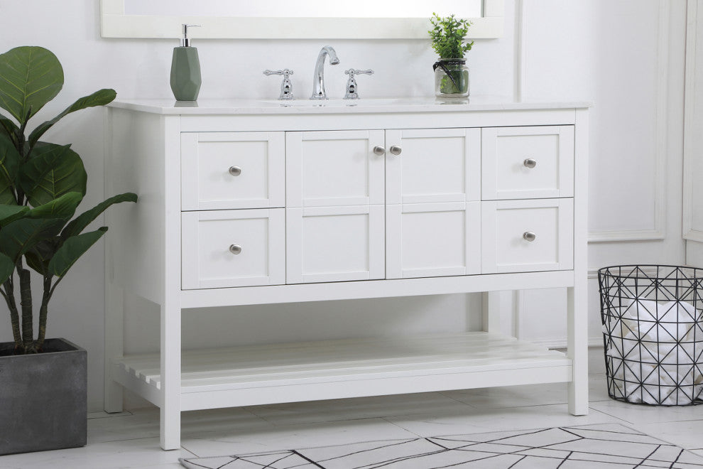 Tucker White 48" Single Sink Bathroom Vanity