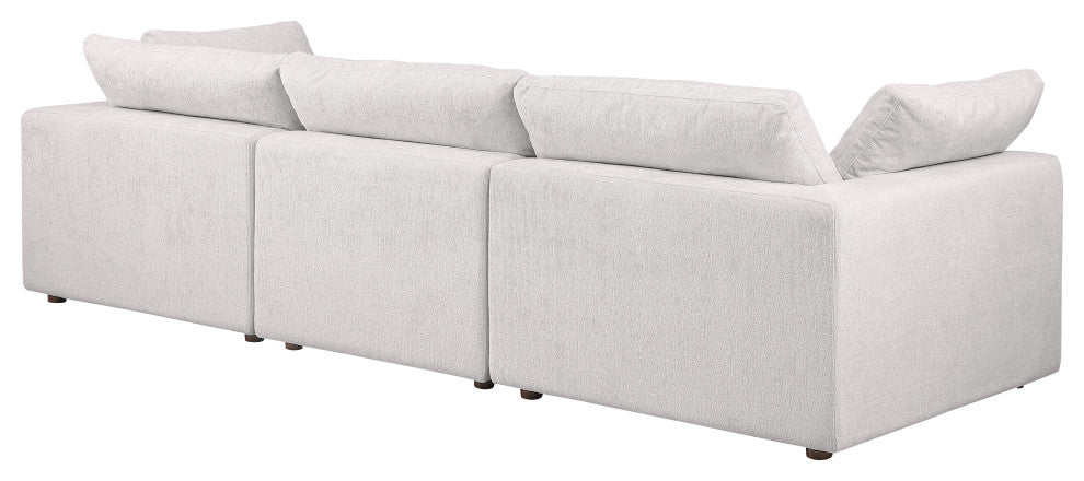 Dante Modular Sofa Upholstered, Genuine Belfast Fabric, Light Gray