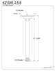 Kingston Brass Oil Rubbed Bronze Trimscape 10" Ceiling Support K210A5